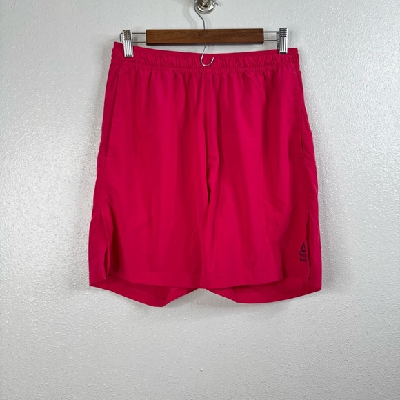 Reebok Men’s Crossfit Athletic Shorts Pink Size Medium - Picture 1 of 5
